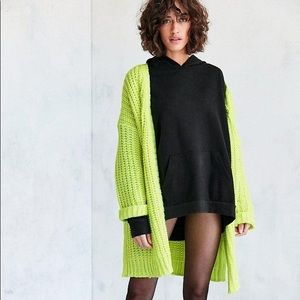Silence + Noise Ally Neon Chunky Cardigan